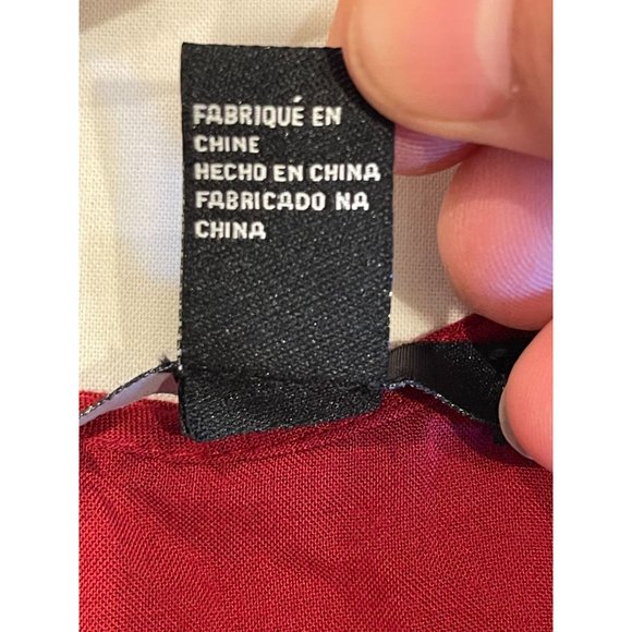 Forever 21 Womens Skater Mini Dress Back Hole Cap Sleeve Burgundy Size X Small - Picture 7 of 7